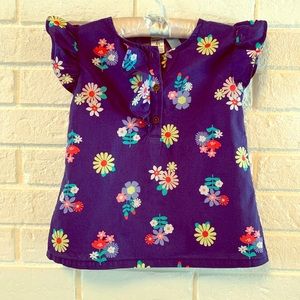 Carter’s- Toddler Girl Floral Ruffle Top